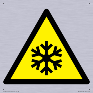 W010 Warning: Low temperature/freezing conditions